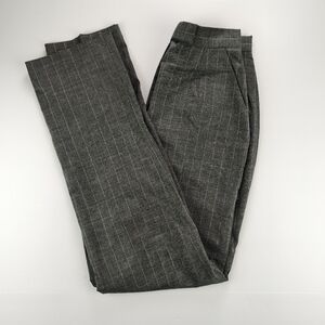 Holt Renfrew Collection Grey Wool-Blend Pinstripe Pants Women 2 Elegant Workwear